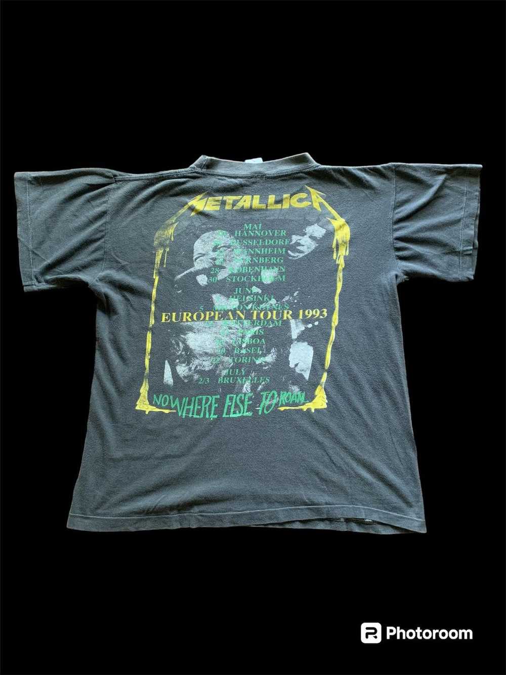 Band Tees × Metallica × Vintage Metallica 1993 Eu… - image 4