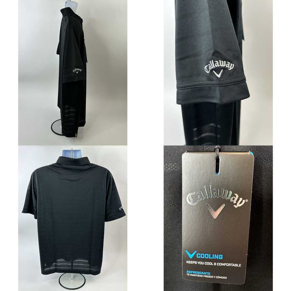 Callaway Callaway Polo Shirt Mens Medium Black S/… - image 4