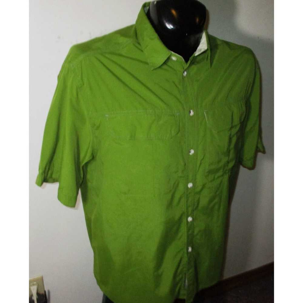 Vintage Men's REI Green 100% Nylon Vented Short S… - image 3