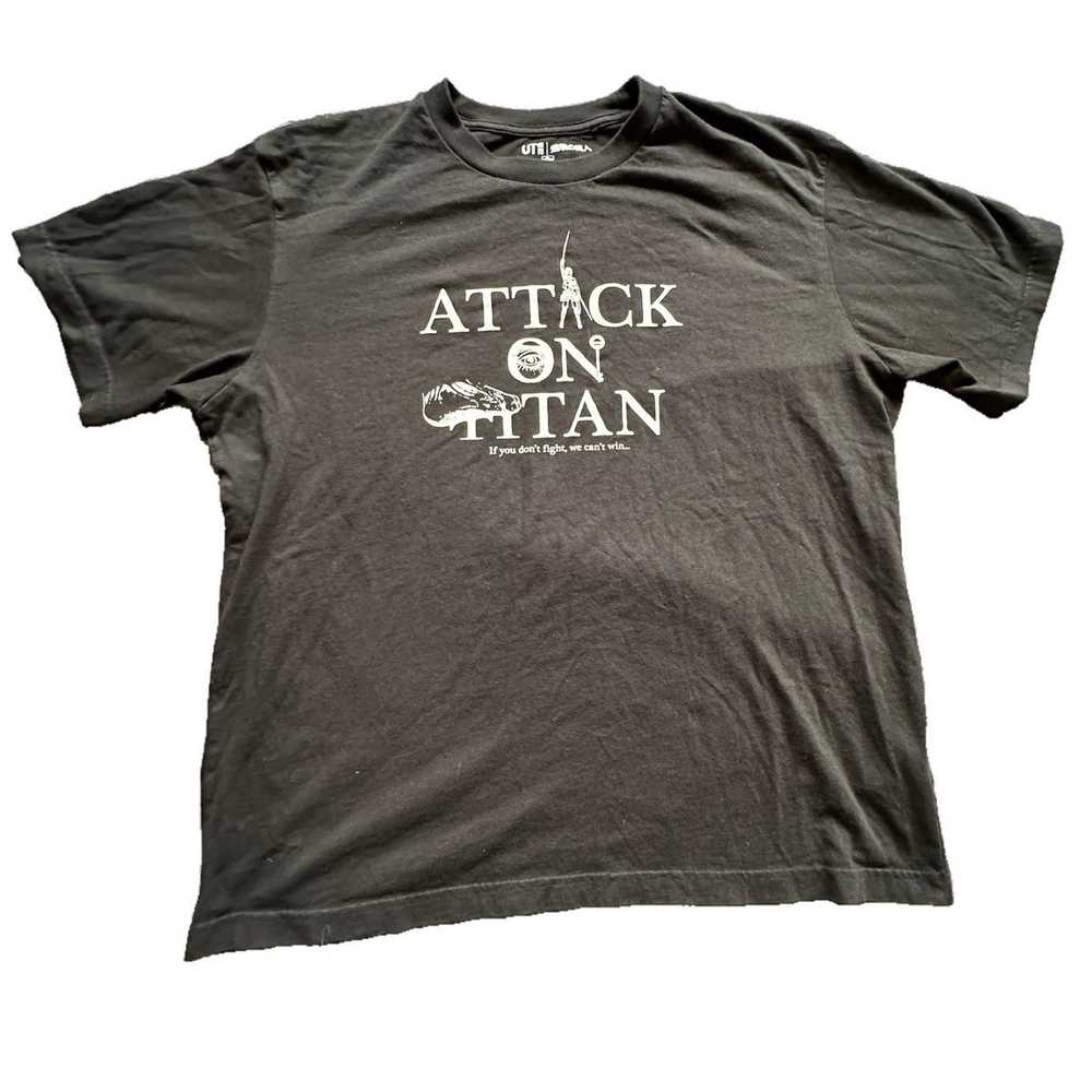 Uniqlo Attack on Titan Uniqlo Black Shirt - image 1
