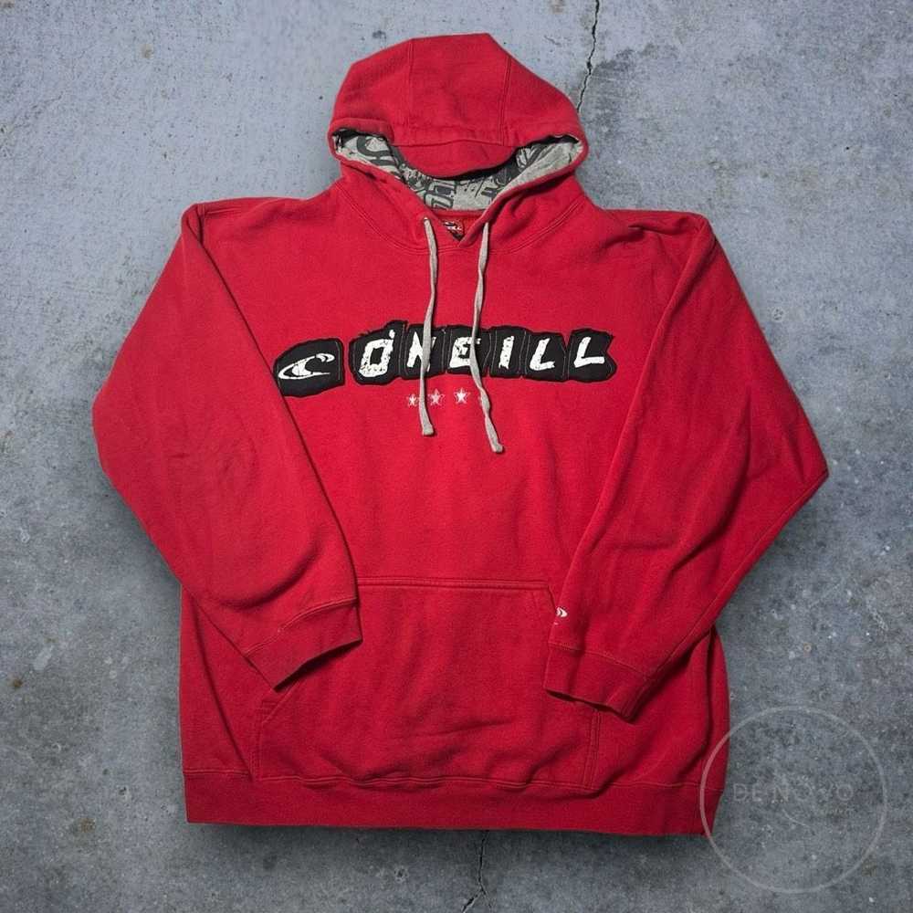 Oneill O'Neill Men's Vintage Y2K Red Pullover Hoo… - image 1