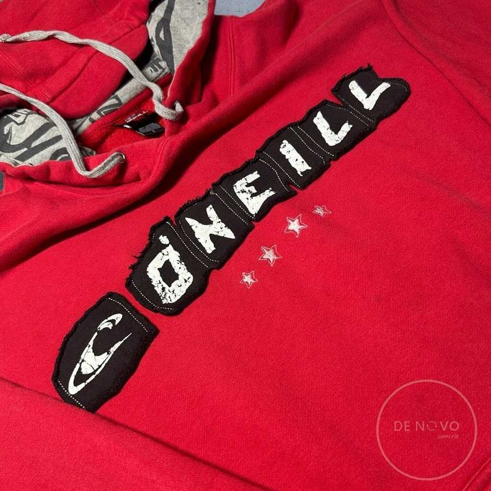 Oneill O'Neill Men's Vintage Y2K Red Pullover Hoo… - image 3