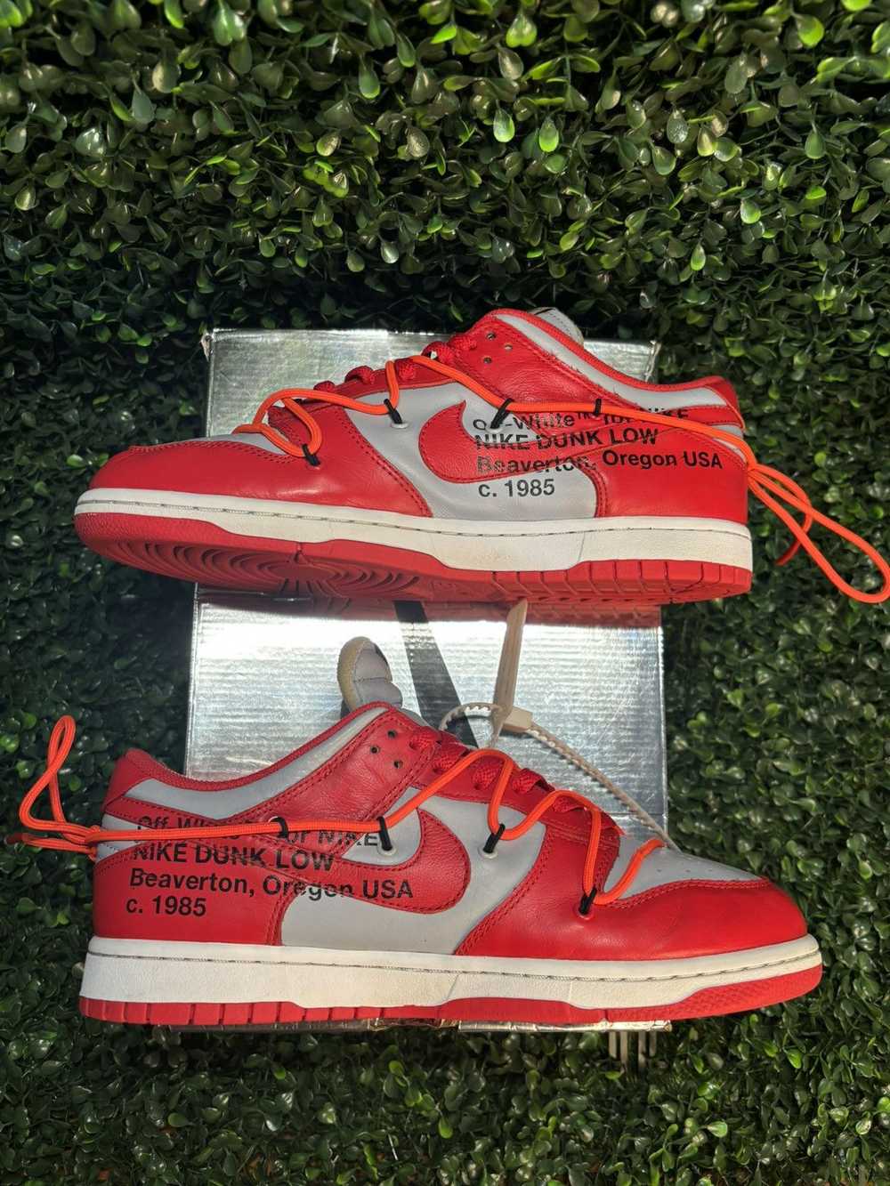 Nike × Off-White Off White Dunk Low University Red - image 3