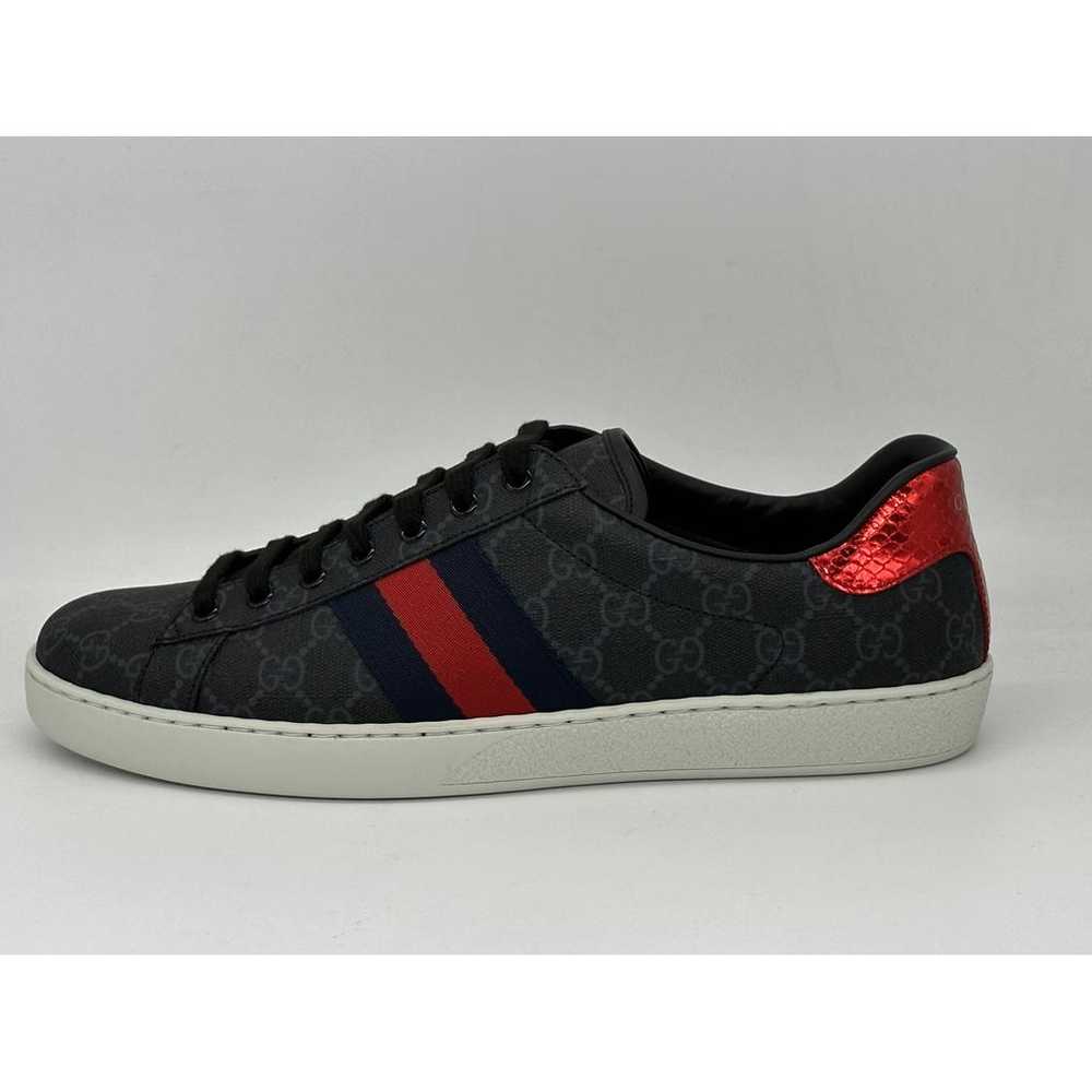 Gucci Ace cloth low trainers - image 4
