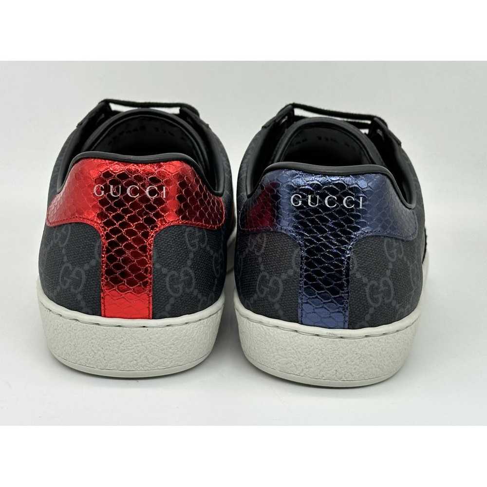 Gucci Ace cloth low trainers - image 8