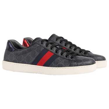 Gucci Ace cloth low trainers - image 1