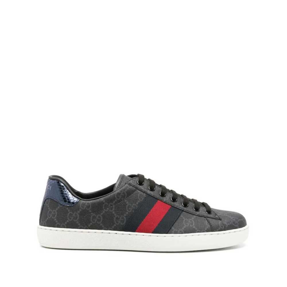 Gucci Ace cloth low trainers - image 2