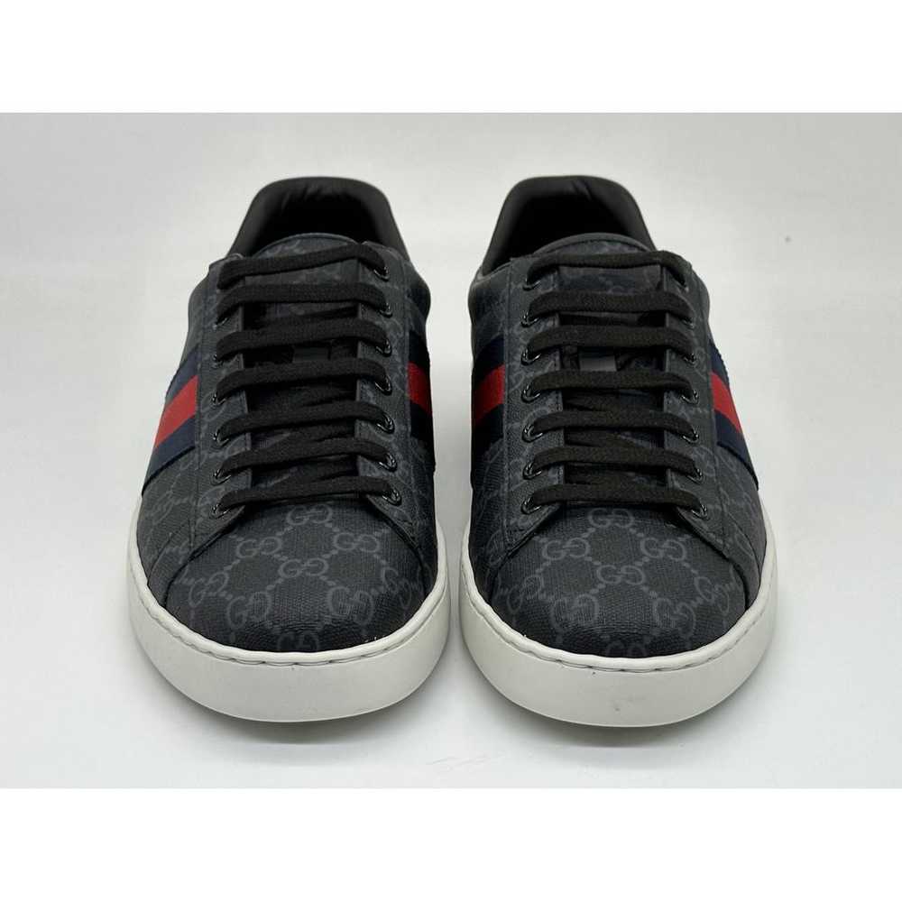 Gucci Ace cloth low trainers - image 6