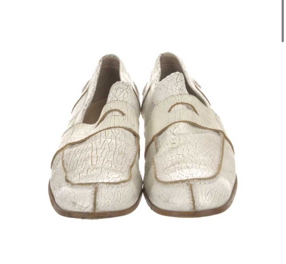 Miu Miu Cracked White Miu Miu Loafers - image 3