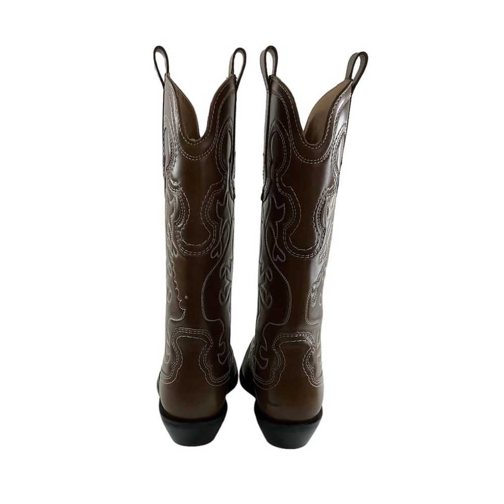 Ganni Leather western boots - image 7