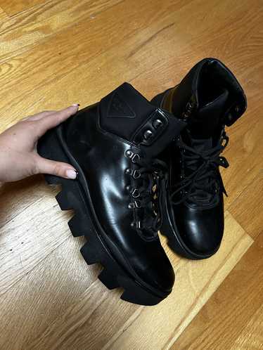 Prada Prada Leather Ankle Boots