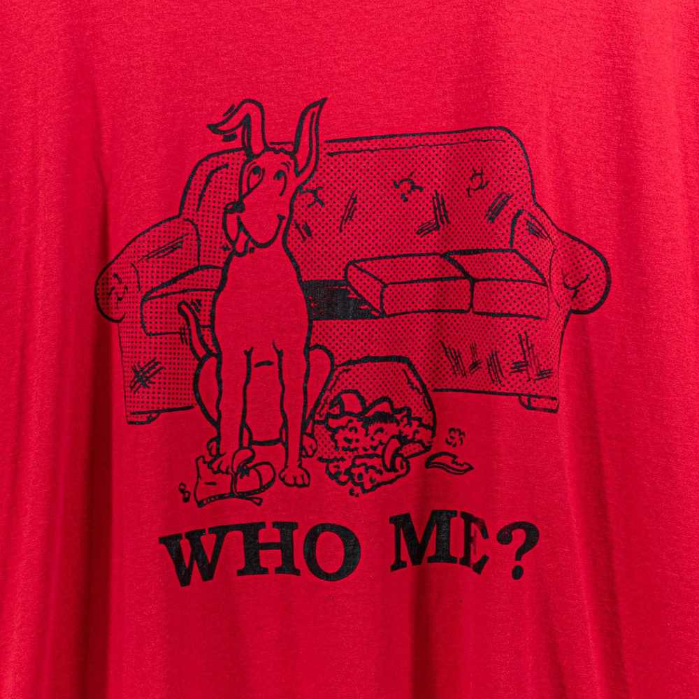 Art × Humor × Vintage 3XL Who Me Dog Funny T-Shir… - image 4