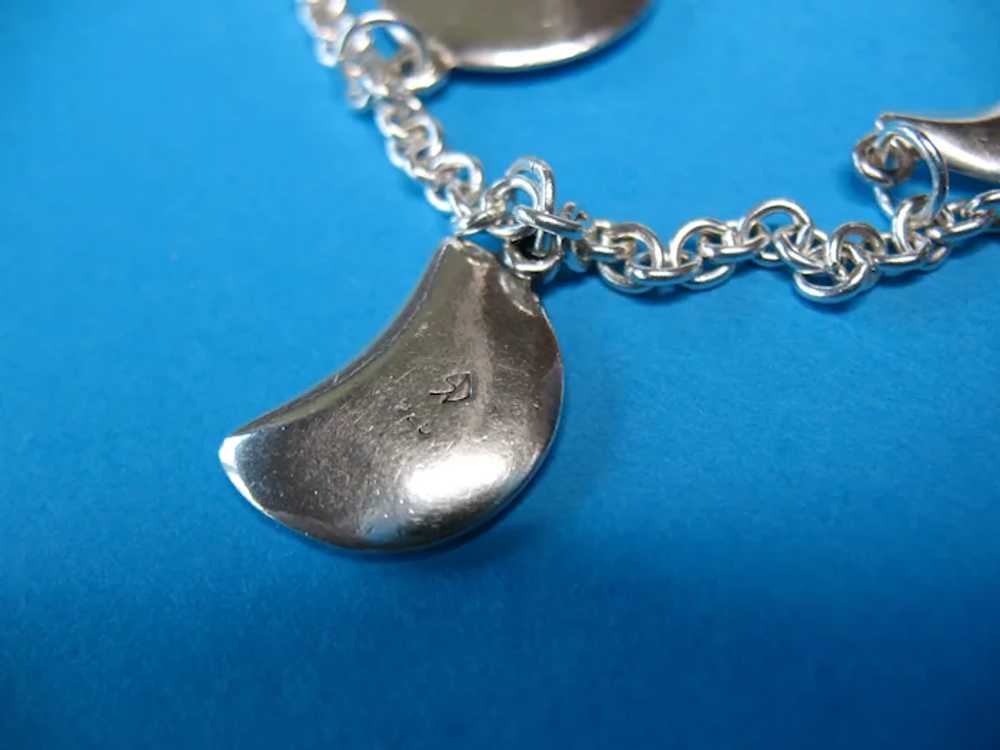 Vintage Hand-Made Sterling Silver Phases of the M… - image 3