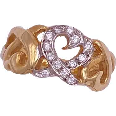 Loving Hearts Diamond Ring 14K Gold .20 Carat TW,… - image 1