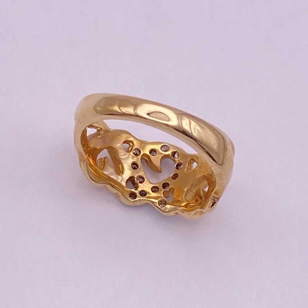 Loving Hearts Diamond Ring 14K Gold .20 Carat TW,… - image 7