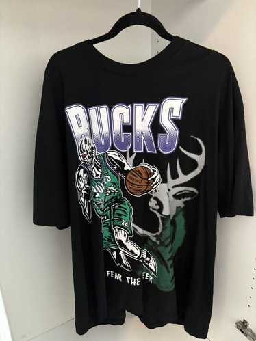 NBA × Warren Lotas Warren Lotas Bucks Tee - image 1