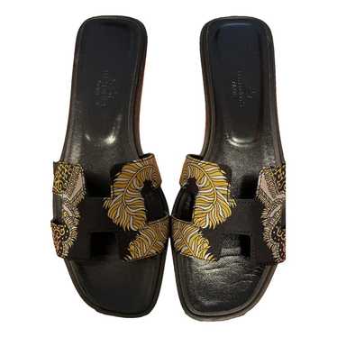 Hermès Oran cloth sandal - image 1