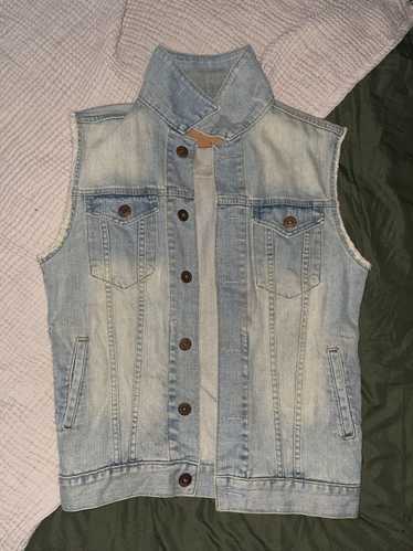 River Island Light Washed Denim Vest