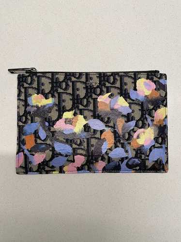 Dior Dior x Alex Foxton flower monogram zip clutch