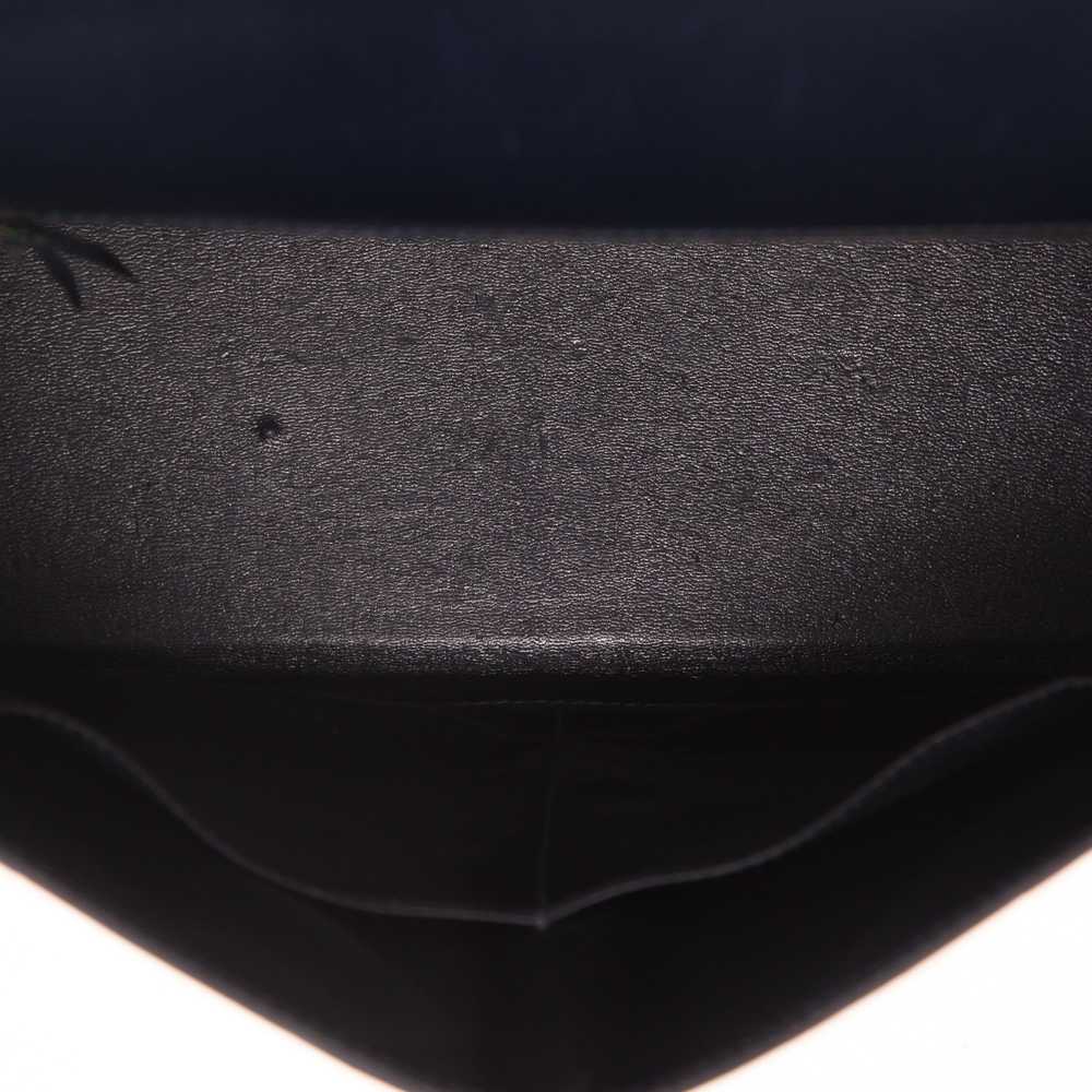 Hermès Kelly 32 cm handbag in navy blue box leath… - image 4