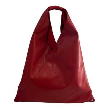 MM6/Hand Bag/Leather/RED/leather tote