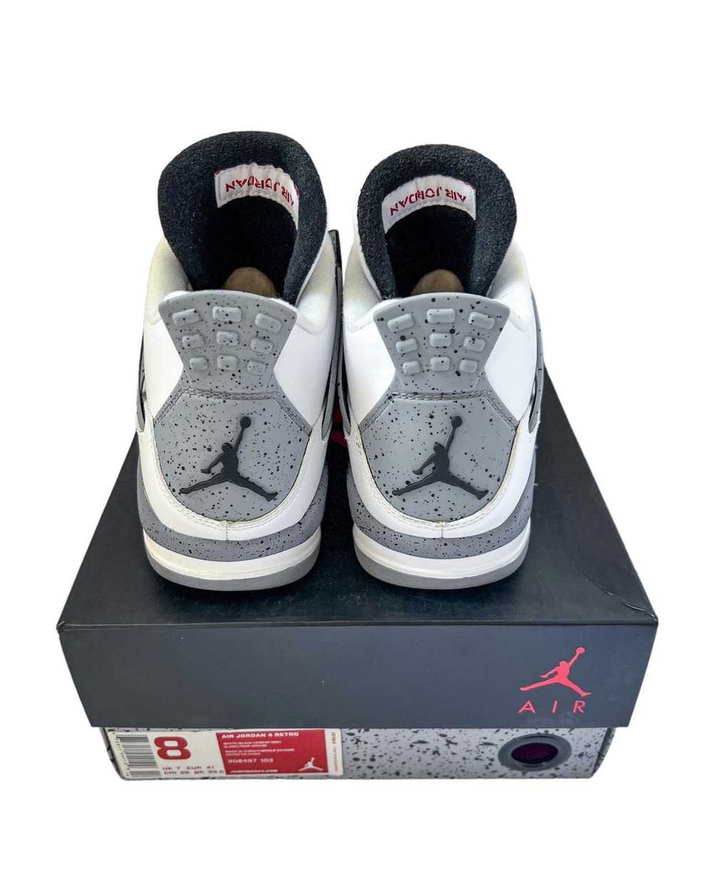 Jordan Brand × Nike Size 8 | Air Jordan 4 White C… - image 4