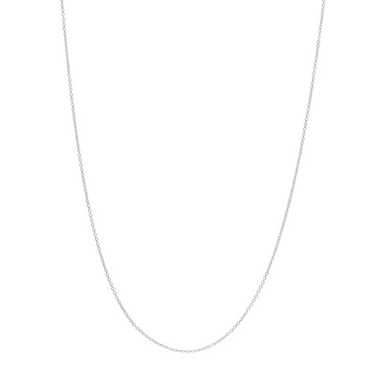 TIFFANY 18K White Gold Chain Necklace 18" - image 1