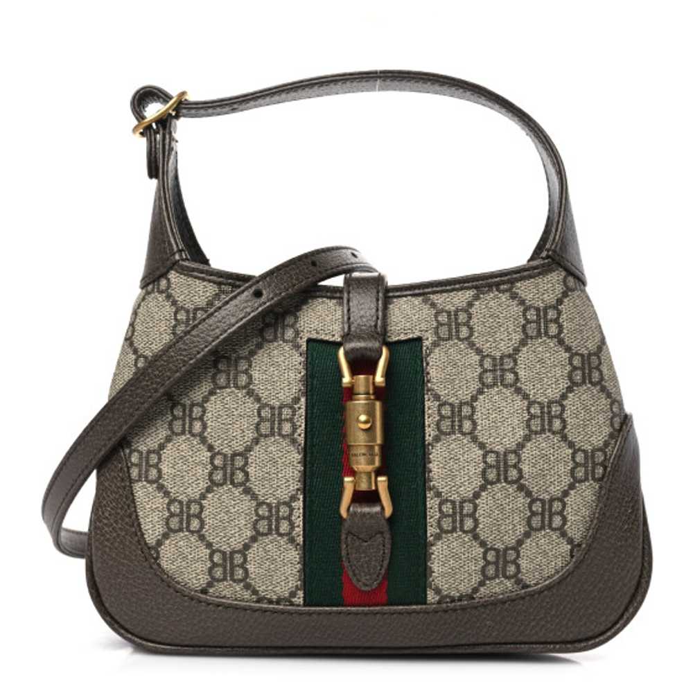 GUCCI X BALENCIAGA BB Supreme Monogram Calfskin W… - image 1