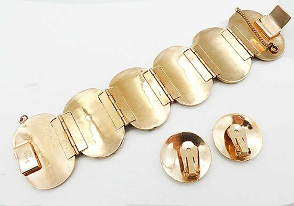Bergére Black Leather and Gold Bracelet Set - image 3
