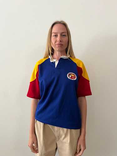 70s Columbia Colorblock Rugby Jersey - image 1