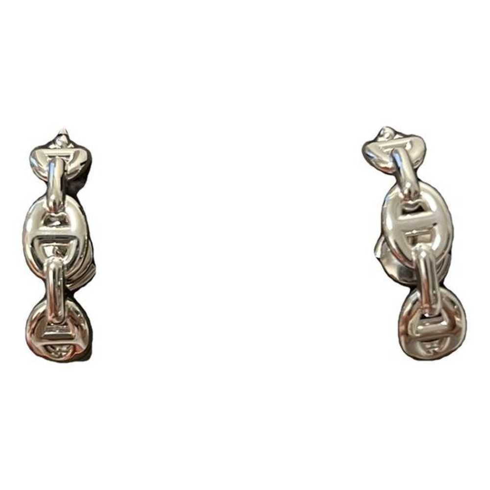 Hermès Chaîne d'Ancre silver earrings - image 1