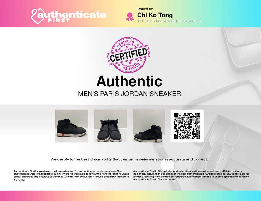 Authentic Nike Air Jordan 1 Retro High OG Paris S… - image 8