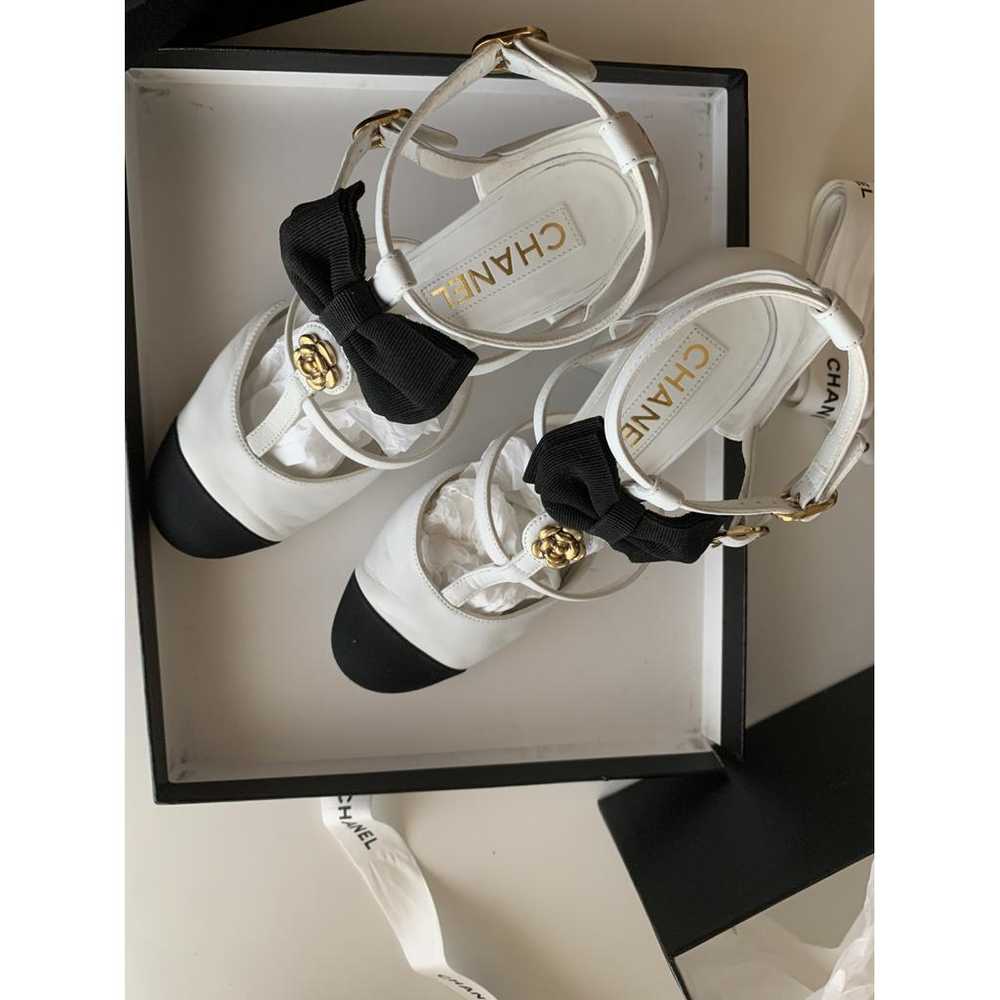 Chanel Mary Janes leather heels - image 3