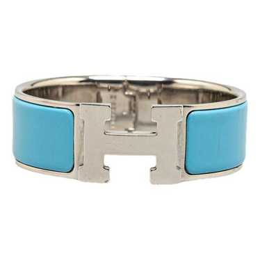 Hermès Clic H silver bracelet - image 1