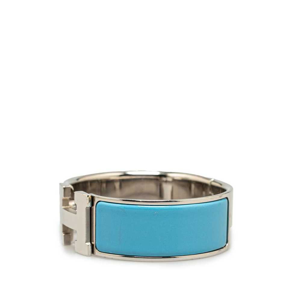 Hermès Clic H silver bracelet - image 2