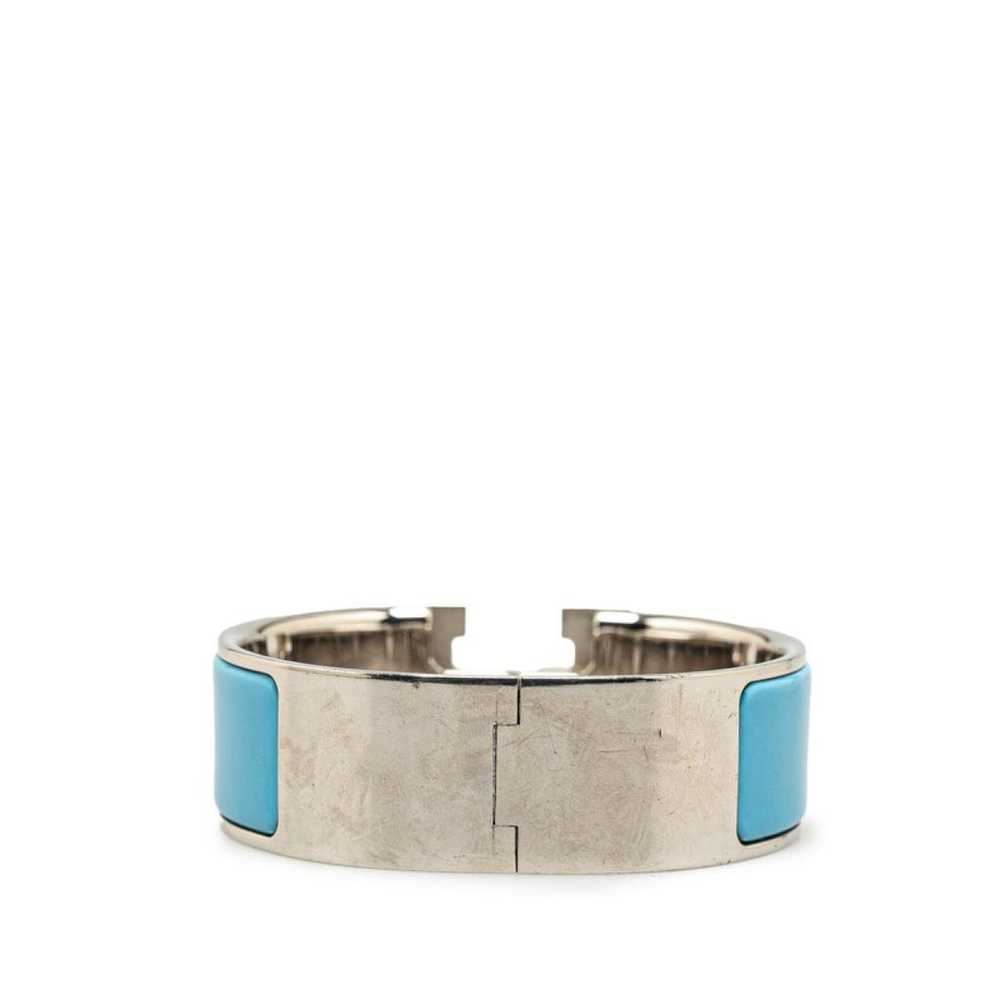 Hermès Clic H silver bracelet - image 3