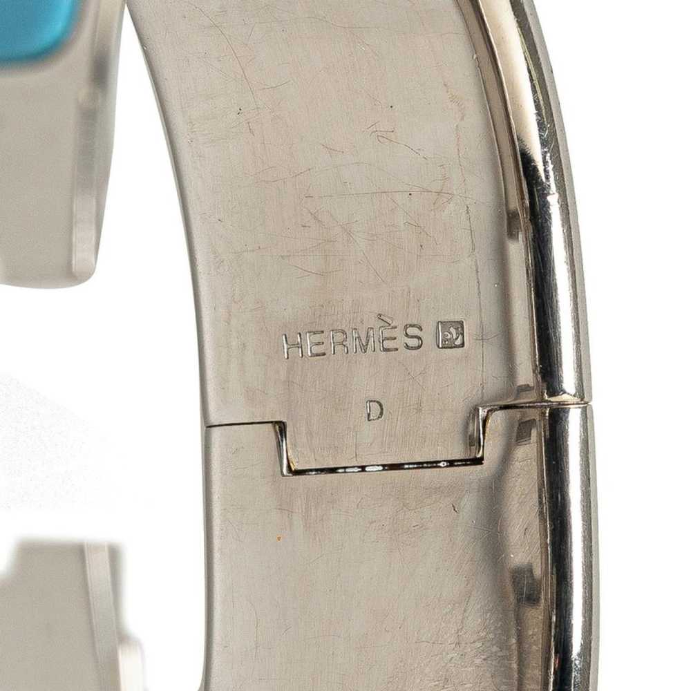 Hermès Clic H silver bracelet - image 5