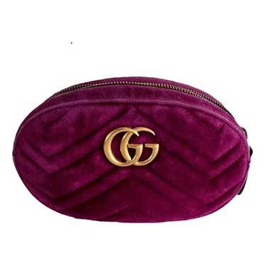 Gucci Gg Marmont Oval velvet handbag