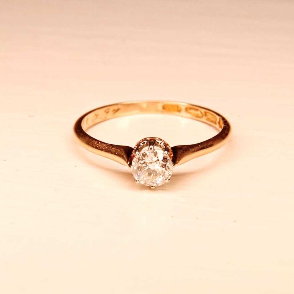 Non Signé / Unsigned Yellow gold ring - image 7