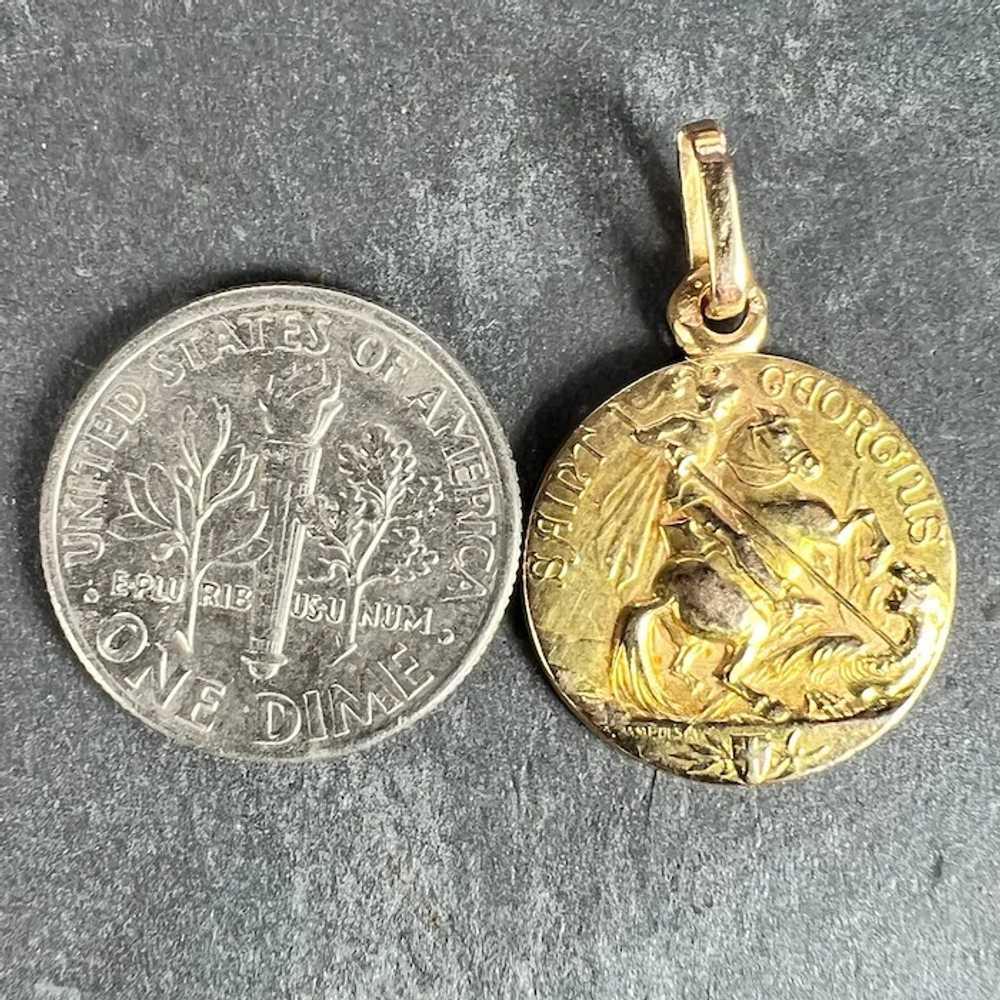French St George and the Dragon 18K Yellow Gold M… - image 11