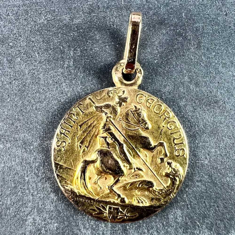 French St George and the Dragon 18K Yellow Gold M… - image 2