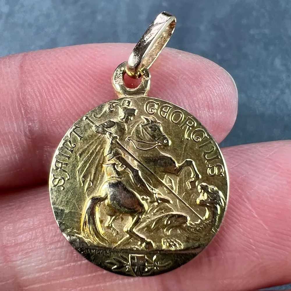 French St George and the Dragon 18K Yellow Gold M… - image 5