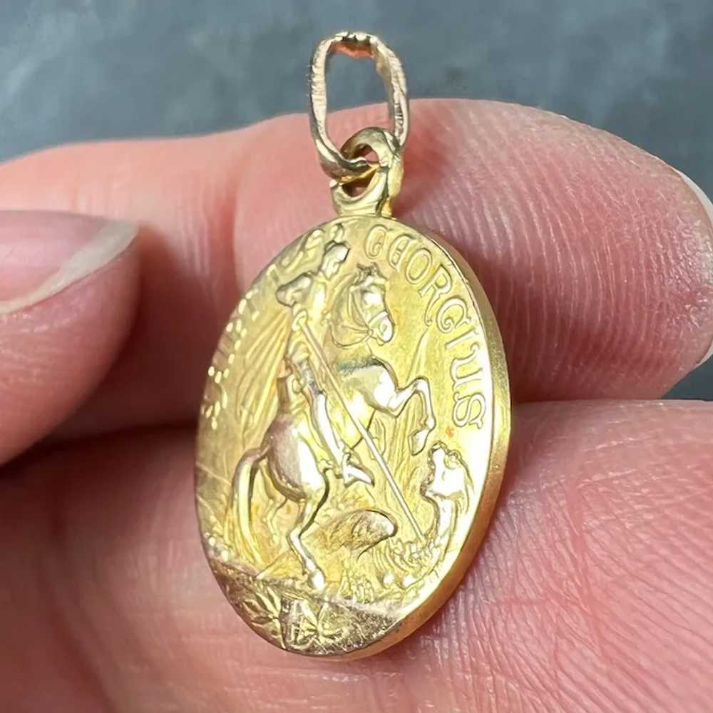 French St George and the Dragon 18K Yellow Gold M… - image 7