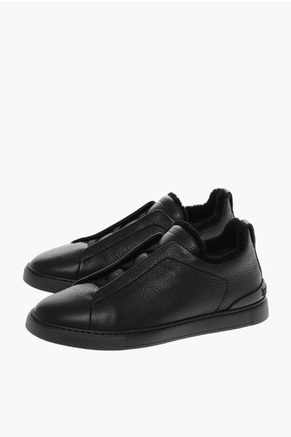 Ermenegildo Zegna Textured Leather TRIPLE STITCH … - image 1