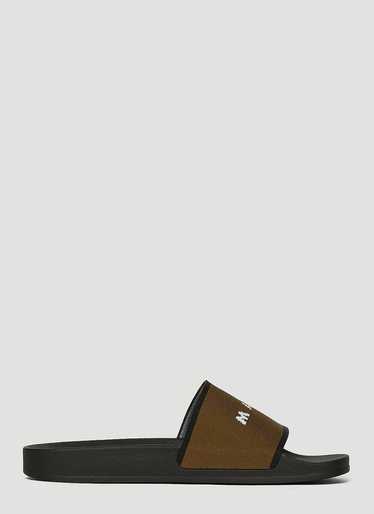 Marni o1srvl11e0724 Canvas Slide in Brown