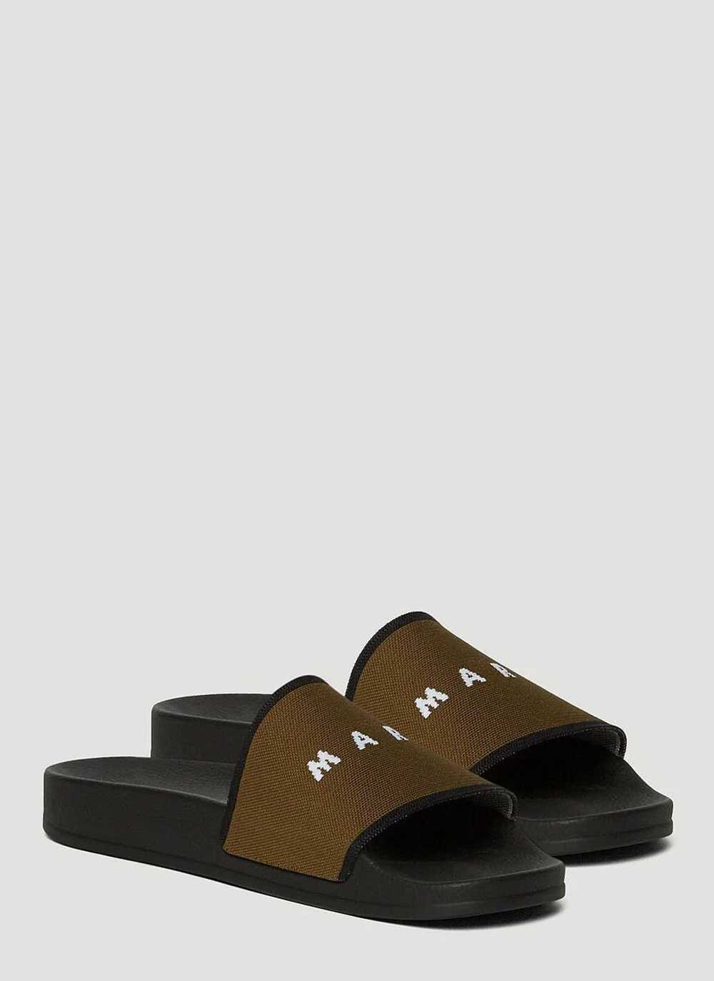 Marni o1srvl11e0724 Canvas Slide in Brown - image 2