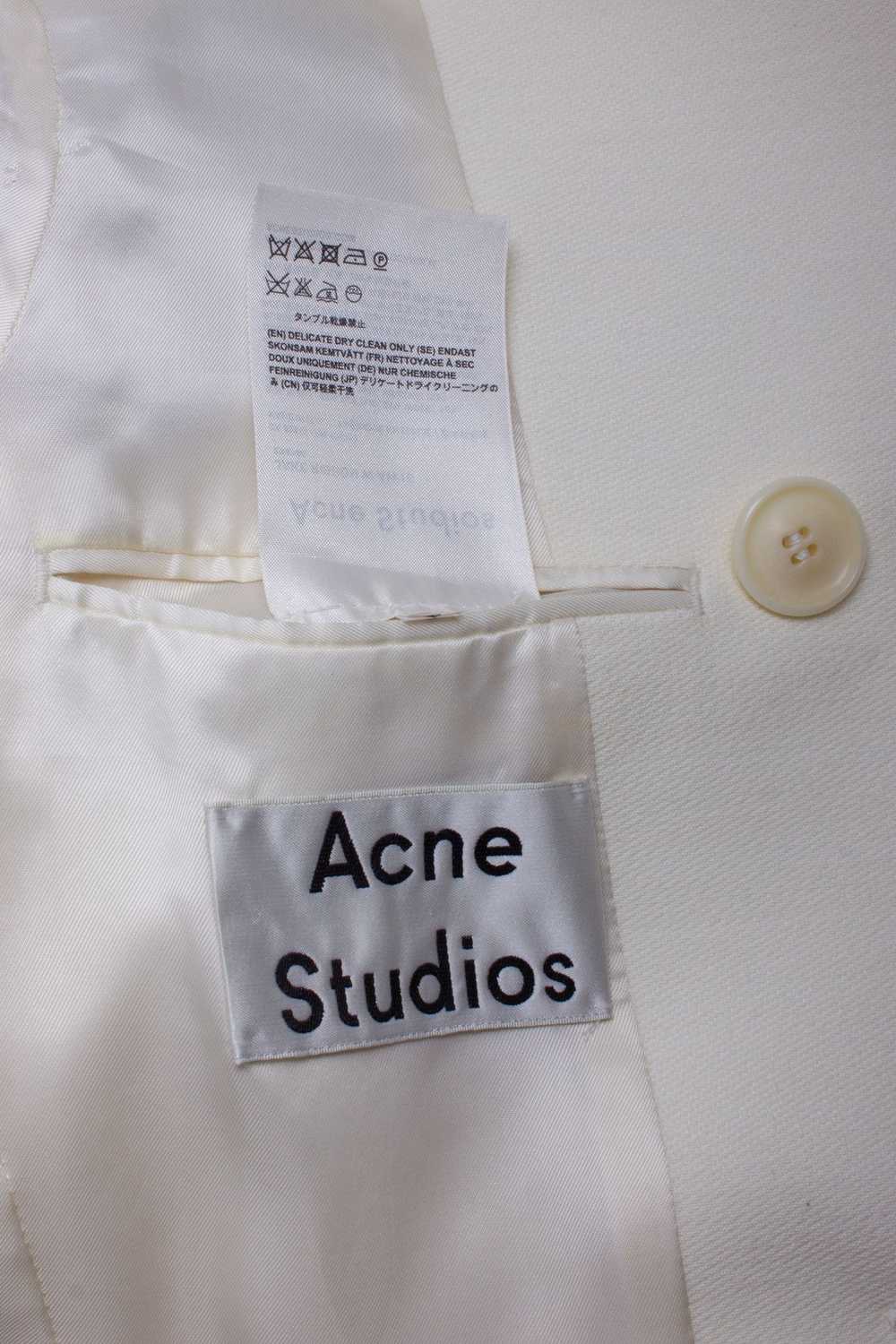 Acne Studios ACNE STUDIOS RIBBON JAKE COAT WHITE … - image 8