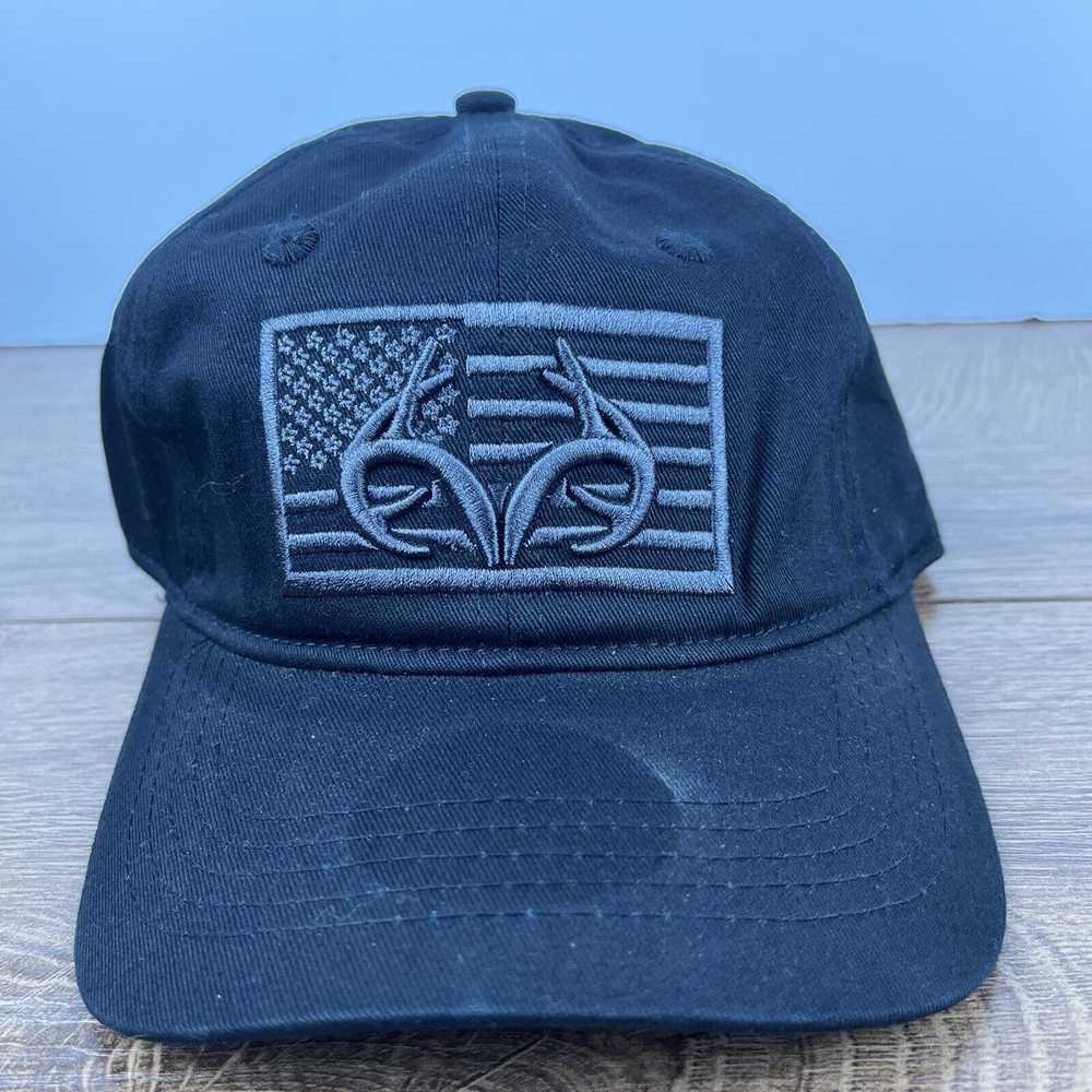 Realtree Realtree Hat Realtree USA Flag Black Hat… - image 1