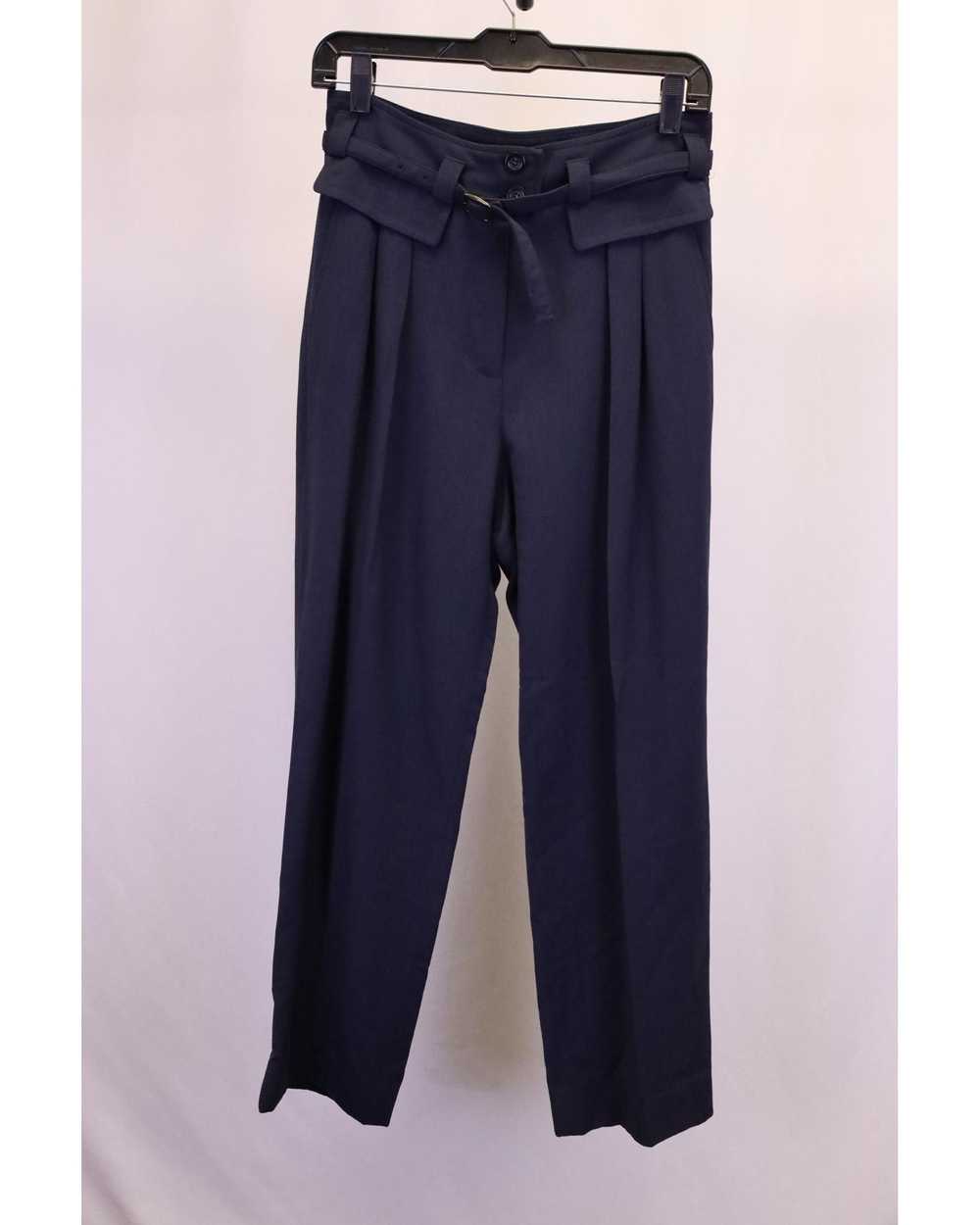 A.P.C. Navy Blue Wool Belted Pleated Trousers APC - image 2