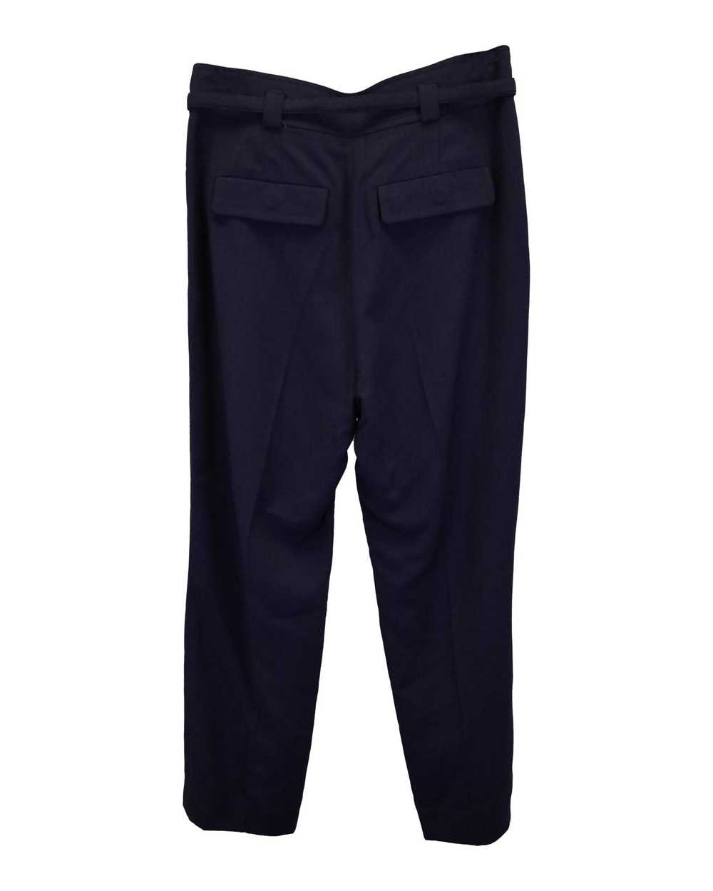 A.P.C. Navy Blue Wool Belted Pleated Trousers APC - image 5